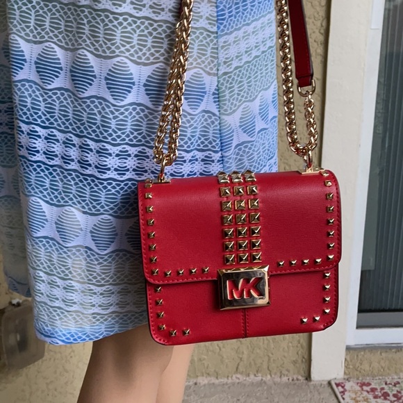 Michael Kors Bag / Bag Crossbody Sonia Sm cross Body Flame 35H1G6SS5L Red - Picture 10 of 16